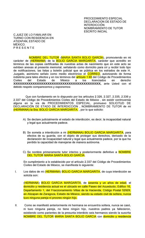 Procedimiento Especial Interdicción Procedimiento Especial