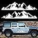 Tomall Pair Mountains Stickers Decal For Car Body Door Side