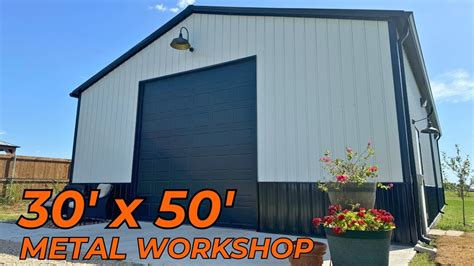 30x50 Metal Workshop Building Metal Building And Concrete Tips For