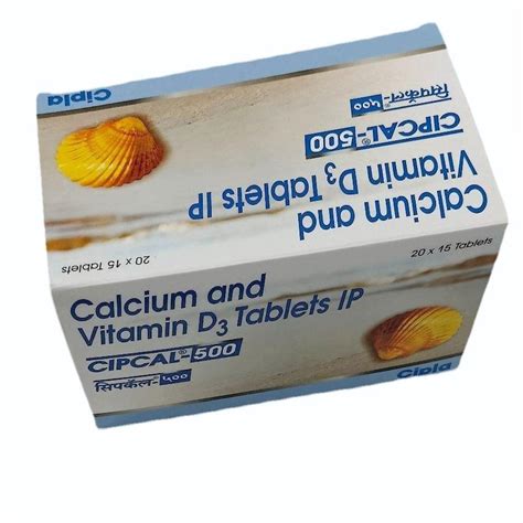 Cipcal 500 Calcium Vitamin D3 Tablet At Best Price In Bhayandar