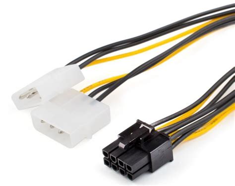 Переходник питания 2Molex-8PIN Видеокарта OEM - купить с доставкой по ...