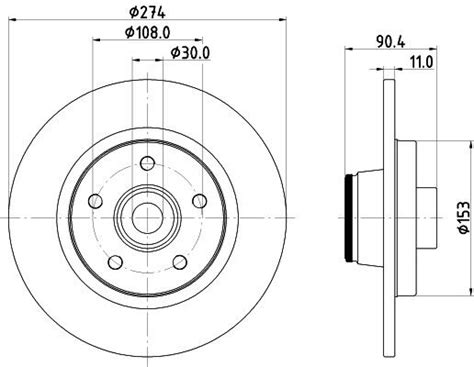 For Renault Kangoo 2008 2017 Rear 274mm Brake Discs And Pads W ABS