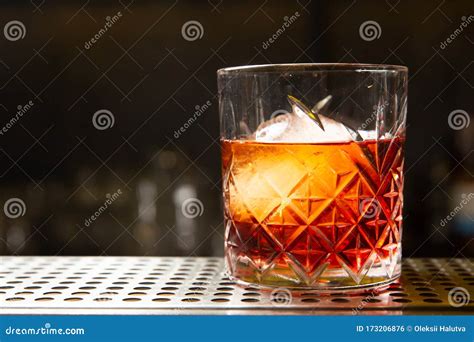 Whiskey with an Ice Ball in a Glass. Stock Photo - Image of lounge ...