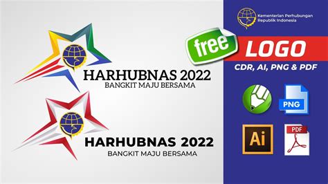 Logo Hari Perhubungan Nasional HARHUBNAS 2022 CDR PDF AI PNG