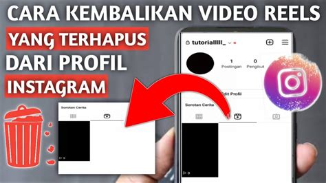 Cara Mengembalikan Video Reels Instagram Yang Terhapus Youtube