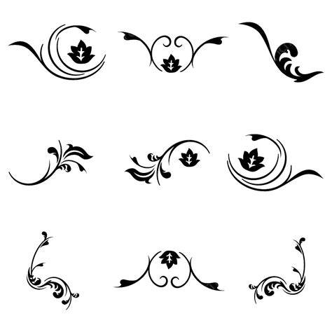 Floral Decorative Elements Vector Hd Images Hand Drawn Floral