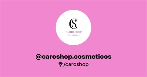 Caroshop Cosmeticos Instagram Facebook Linktree