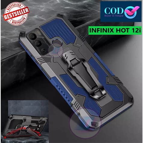 Jual Infinix Hot I Casing Standing Belt Clip Hard Case Robot New