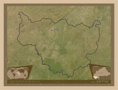 Cascades Burkina Faso Low Res Satellite Labelled Points Of Cities