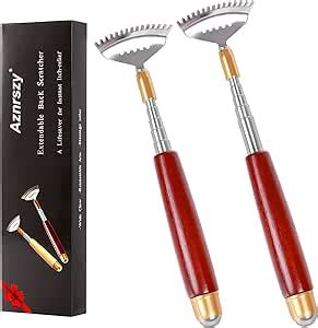 Amazon.com: 2Pcs Back Scratchers, Aznrszy Telescoping Backscratchers for Adults Extend Up to ...