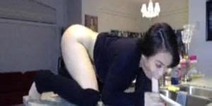 Asian Gf Riding A Huge Dildo On The Kitchen Counter Tnaflix