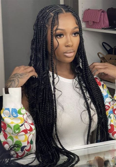 Quick Braided Hairstyles Cute Box Braids Hairstyles Protective Hairstyles Braids Box Braids