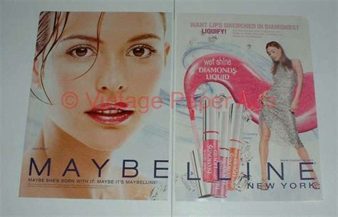 Ii071 2003 2 Page Maybelline Wet Shine Ad W Josie Maran Maybelline Josie Maran Maran