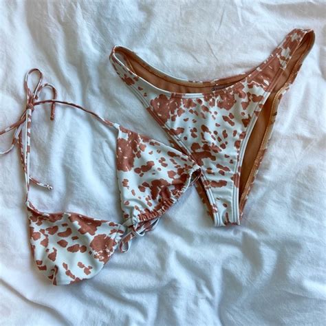 PacSun Swim Cow Print Triangle Bikini La Hearts Poshmark