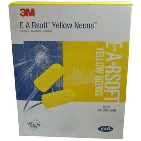 M E A Rsoft Yellow Neons Earplugs Large Corded