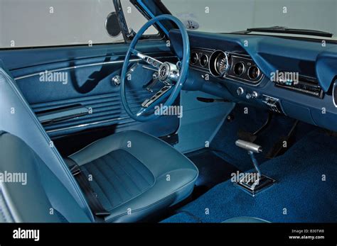 1966 Ford Mustang 289 interior Stock Photo - Alamy