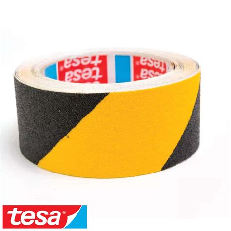 Cinta Antideslizante Amarillo Negro 48mm X 5mts Lewonski