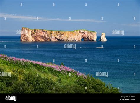 Perce Rock; Quebec Canada Stock Photo - Alamy