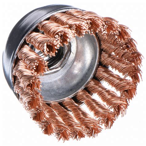 Weiler In Knotted Wire Cup Brush Arbor Hole Mounting In