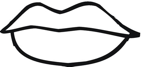 Lip Clipart Black And White