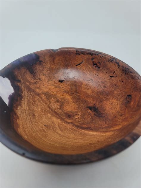 Cherry Burl and Epoxy Resin Decorative Bowl - Etsy