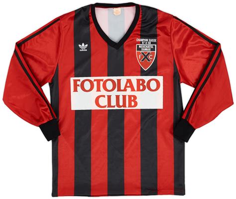 1989 91 Neuchatel Xamax Home L S Shirt 8 10 M