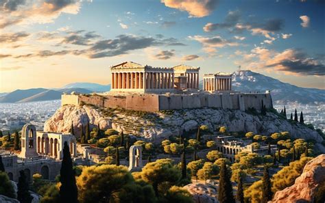 Premium AI Image | the Richness of the Ancient City of Athens39 History ...