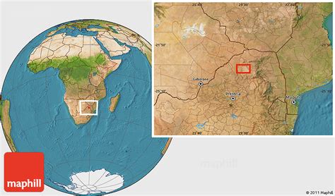 Satellite Location Map Of Taung