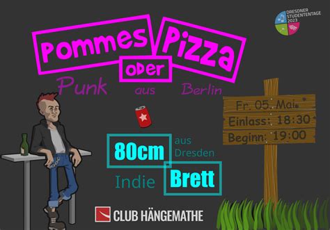 80cm Brett Pommes Oder Pizza LIVE