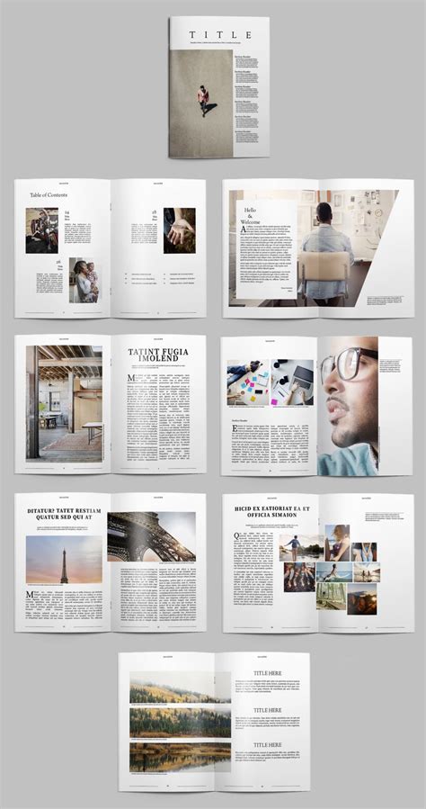 Indesign Magazine Template Layout