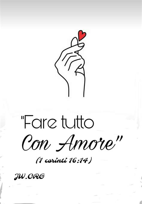 A Hand Holding A Heart With The Words Fare Tutto Con Amore