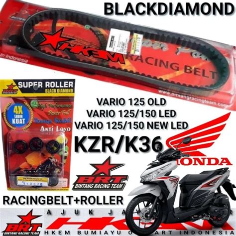 Paket Cvt Vario Led Vanbelt Kzr K Roler Racing Brt