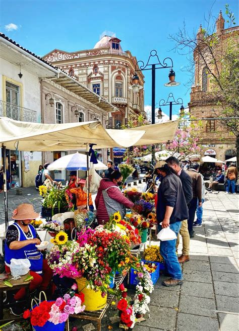 Plaza De Las Flores In Street Scenes Ecuador Scenes