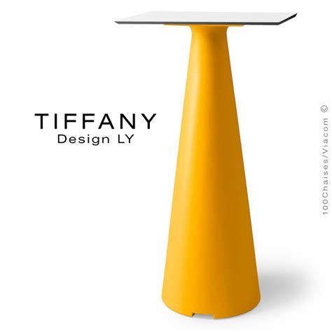 Table Mange Debout Tiffany Pi Tement Conique Plastique Couleur