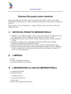 Business Plan Guida Al Piano Industriale Business Plan Guida Al Piano