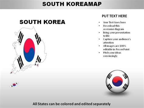 South Korea Country Powerpoint Maps Templates Powerpoint Slides Ppt