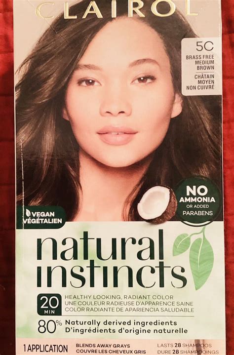 2 New Clairol Natural Instincts 5c Brass Free Medium Brown Hair Dye Ebay