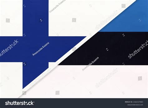 Finland Estonia Symbol Country Finnish Vs Stock Illustration