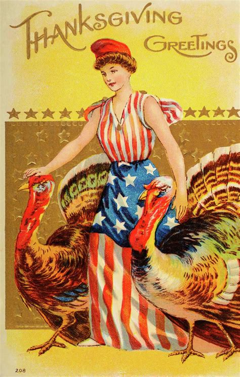 18 vintage Thanksgiving cards