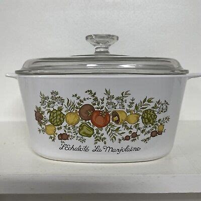 Vtg Corning Ware Spice Of Life Casserole A B L Echalote La Marjolaine