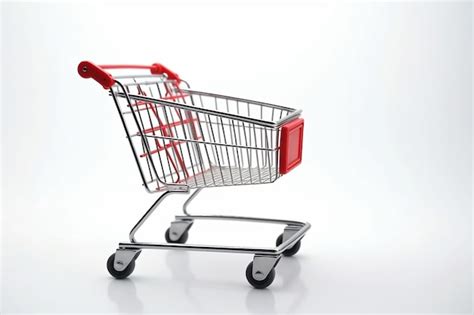 Premium Photo 3d Shopping Cart On White Background