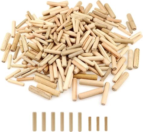 60 Pcs Wooden Dowels Assorted M6 M8 M10 Wood Dowel Pins Rods Woodwork