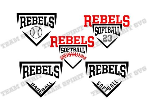 Rebels Baseball Svg Baseball Diamond Download File Softball SVG DXF EPS ...