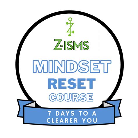 Mindset Reset Matt Zinman Z Isms