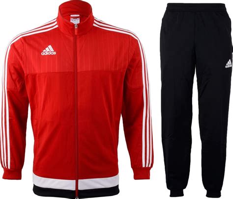 Adidas Tiro 15 Trainingspak Heren Maat M Roodzwartwit