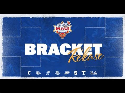 Maui Jim Maui Invitational Bracket Released Youtube