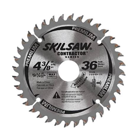 Skilsaw 4 38 In 36 Tooth Carbide Circular Saw Blade In The Circular