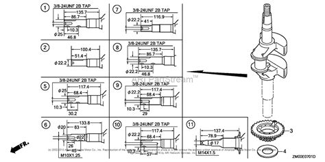 Honda Engines Gcv160la0 A7h1 Engine Usa Vin Gjara 1000001 Parts Diagram For Crankshaft 2