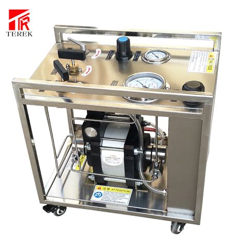 Terek Portable Pneumatic Liquid Booster Pump Hydraulic Test Bench