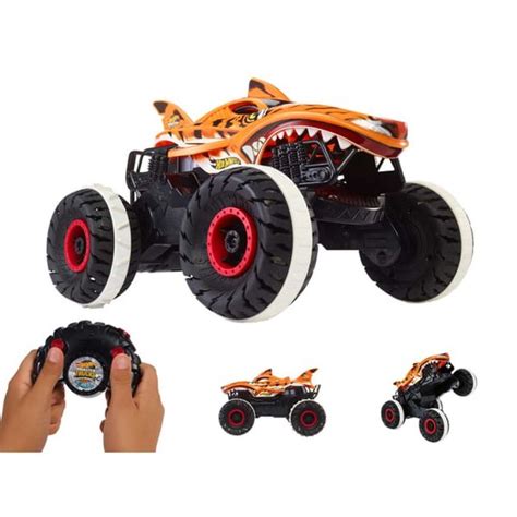 Hot Wheels R C Monster Trucks Durdurulamaz Tiger Shark 1 15 Mass HGV87 D R